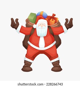 Santa Claus with sack