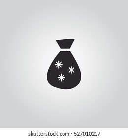 Santa Claus sack icon vector, can be used for web and mobile design