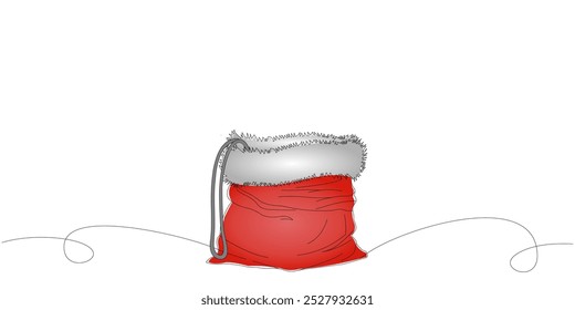 Weihnachtsmann Sack Vektordesign