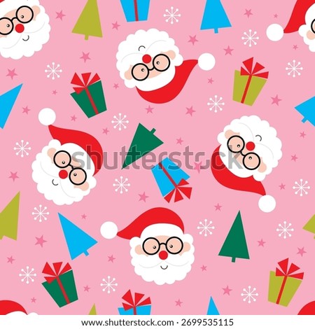 santa claus seamless pattern design