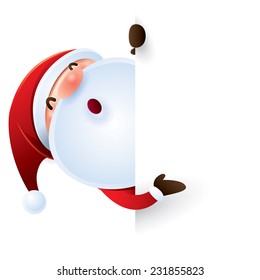 Santa Claus and sign