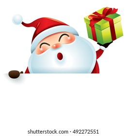 Santa Claus and sign 