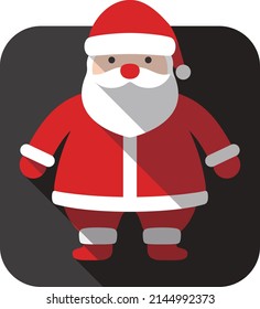 Santa Claus, simple Christmas element flat icon design