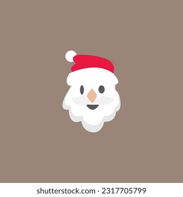 santa claus, simple and elegant illustration vector