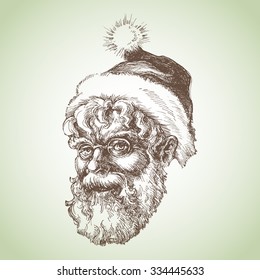 Santa Claus Sketch Portrait