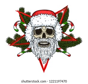Santa claus skull