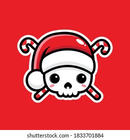 santa claus skull pirate symbol