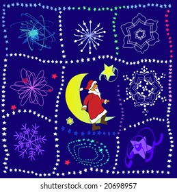 santa claus in the sky