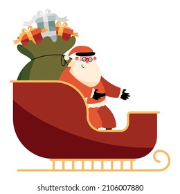 santa claus in sleed character