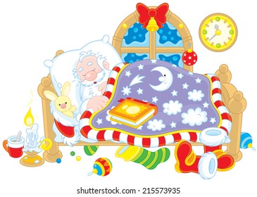 Santa Claus sleeping