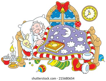 Santa Claus sleeping