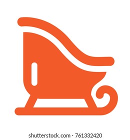 santa claus sleigh icon