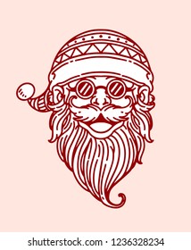 Santa Claus Smile Character. Eps