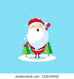 santa claus snow