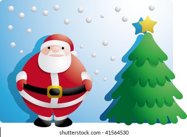 Santa Claus snow