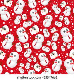 Santa claus and snowman