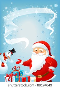 Santa Claus and Snowman