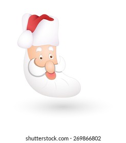 Santa Claus Socks Vector