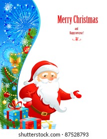 Santa Claus con espacio para el texto