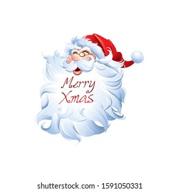 Santa Claus standing on a white background