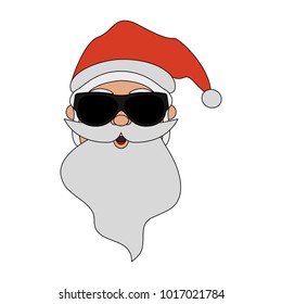 Santa claus with sunglasses