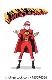 Santa Claus Superhero Pose