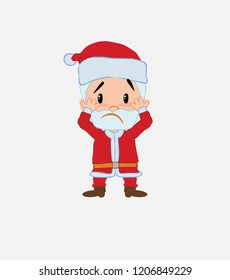 Santa Claus , surprised.																									