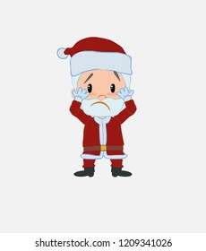 Santa Claus , surprised.																									