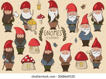 Santa Claus is a symbol of the new year Christmas holiday gnome