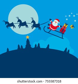 Santa Claus taking a ride