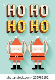 santa claus template vector/illustration
