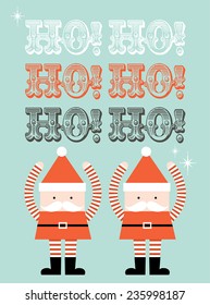 santa claus template vector/illustration