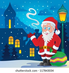 Santa Claus thematic image 7 - vector illustration.