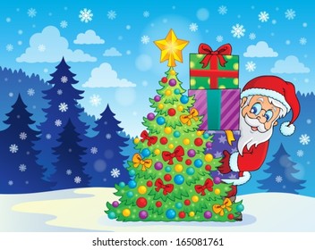 Santa Claus theme image 9 - eps10 vector illustration.