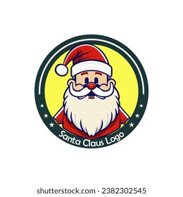 Santa Claus with thick beard and red hat