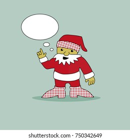 santa claus thinking