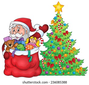 Santa Claus topic image 2 - eps10 vector illustration.