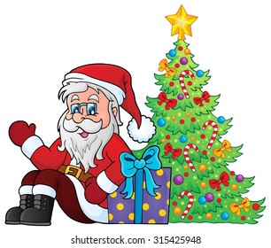 Santa Claus topic image 7 - eps10 vector illustration.