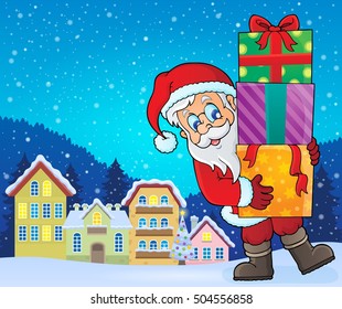 Santa Claus topic image 9 - eps10 vector illustration.