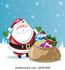 Santa Claus & toy bag