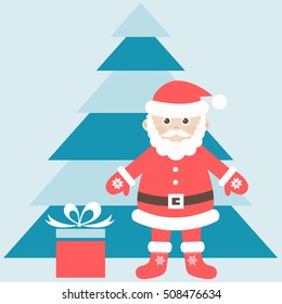 Santa Claus and tree