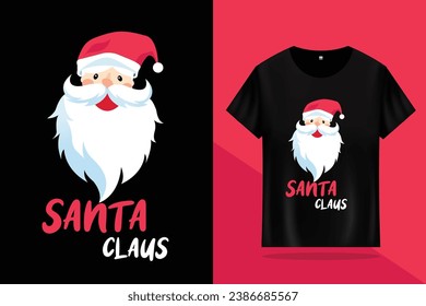 Santa Claus  T-Shirt Design Vector 