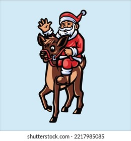 santa claus untuk ilustrasi dan merchandise