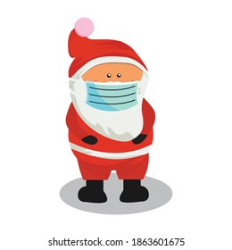 santa claus using a mask during covid-19