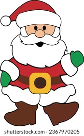 Diseño de arte vector de Santa Claus