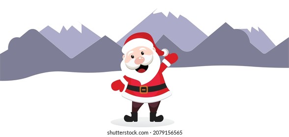 santa claus vector art illustration