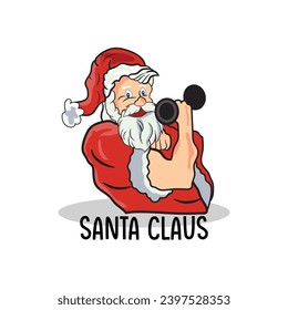 santa claus vector art, illustration