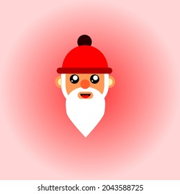 Santa Claus vector. Santa Claus avatar.