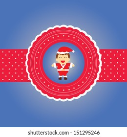 Santa claus vector cartoon style for greeting