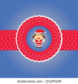 Santa claus vector cartoon style for greeting